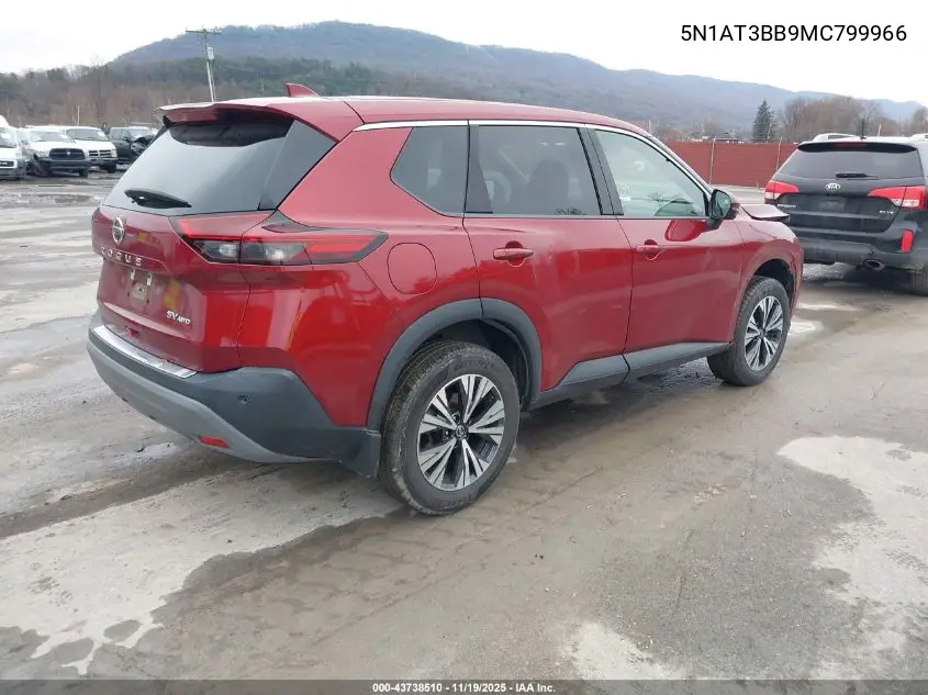 5N1AT3BB9MC799966 2021 Nissan Rogue Sv Intelligent Awd