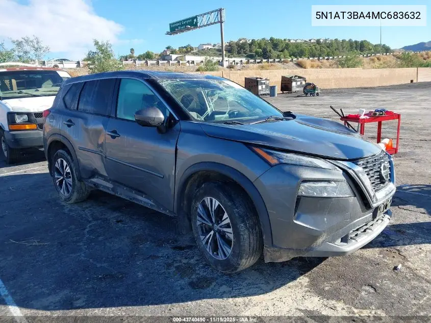 5N1AT3BA4MC683632 2021 Nissan Rogue Sv Fwd