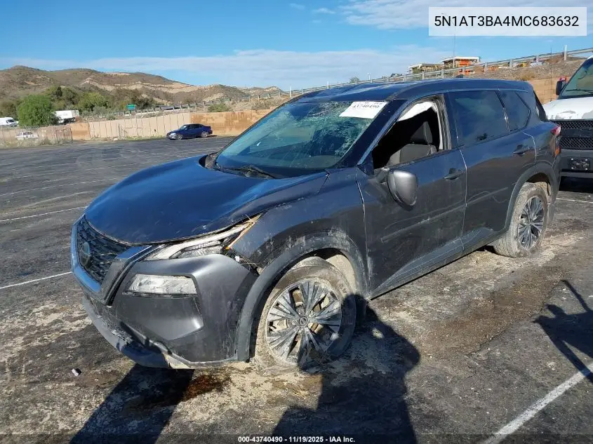 5N1AT3BA4MC683632 2021 Nissan Rogue Sv Fwd