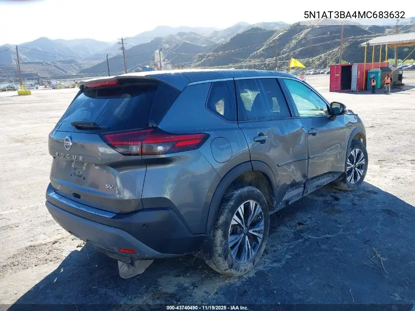 5N1AT3BA4MC683632 2021 Nissan Rogue Sv Fwd