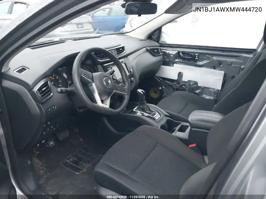 JN1BJ1AWXMW444720 2021 Nissan Rogue Sport S Awd Xtronic Cvt
