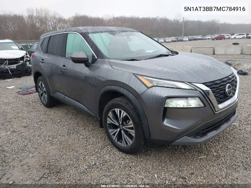 5N1AT3BB7MC784916 2021 Nissan Rogue Sv Intelligent Awd