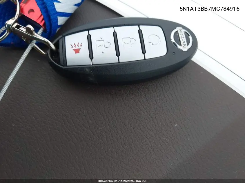 5N1AT3BB7MC784916 2021 Nissan Rogue Sv Intelligent Awd