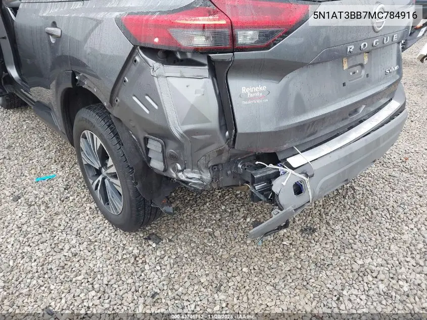 5N1AT3BB7MC784916 2021 Nissan Rogue Sv Intelligent Awd