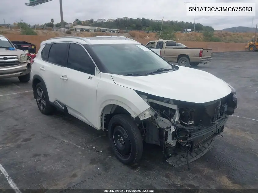 5N1AT3CA3MC675083 2021 Nissan Rogue Sl Fwd