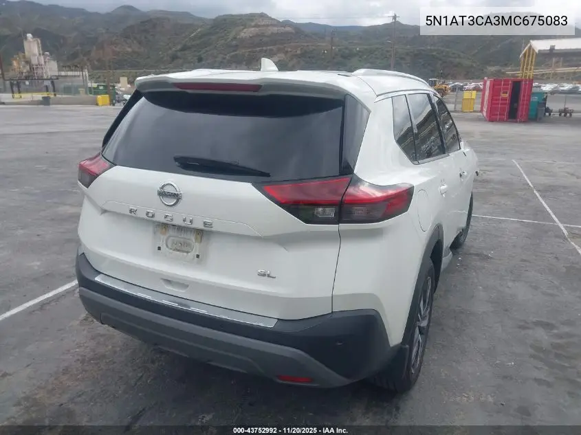 5N1AT3CA3MC675083 2021 Nissan Rogue Sl Fwd