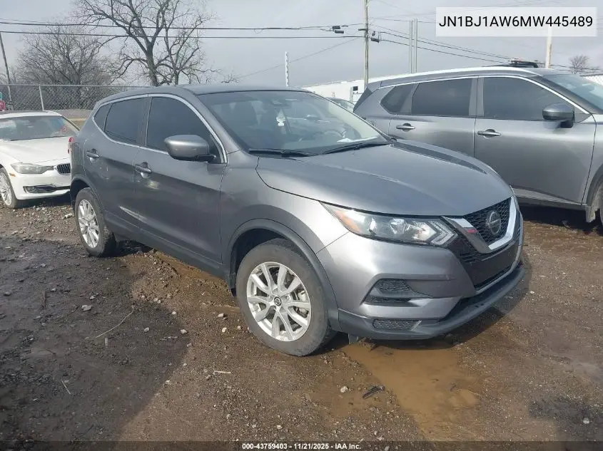 JN1BJ1AW6MW445489 2021 Nissan Rogue Sport S Awd Xtronic Cvt