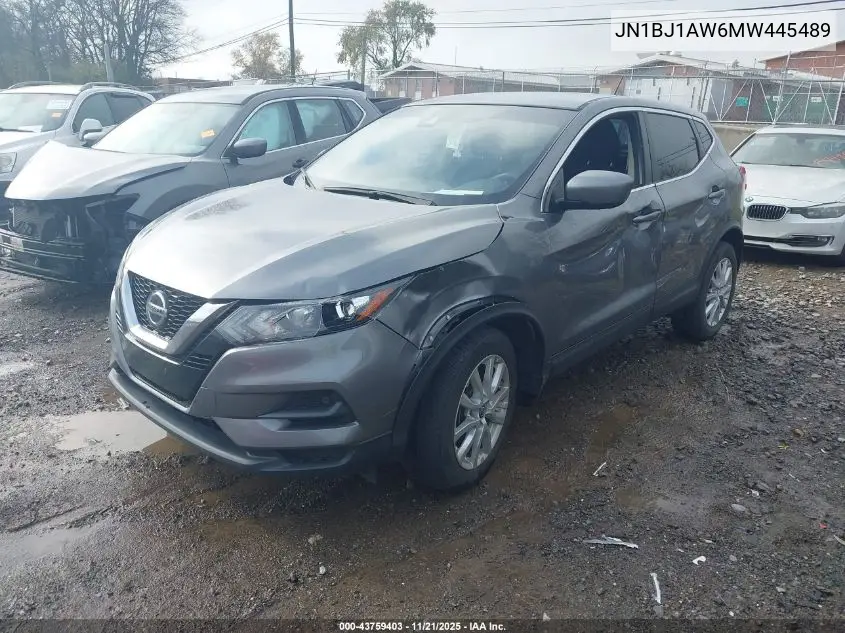 JN1BJ1AW6MW445489 2021 Nissan Rogue Sport S Awd Xtronic Cvt