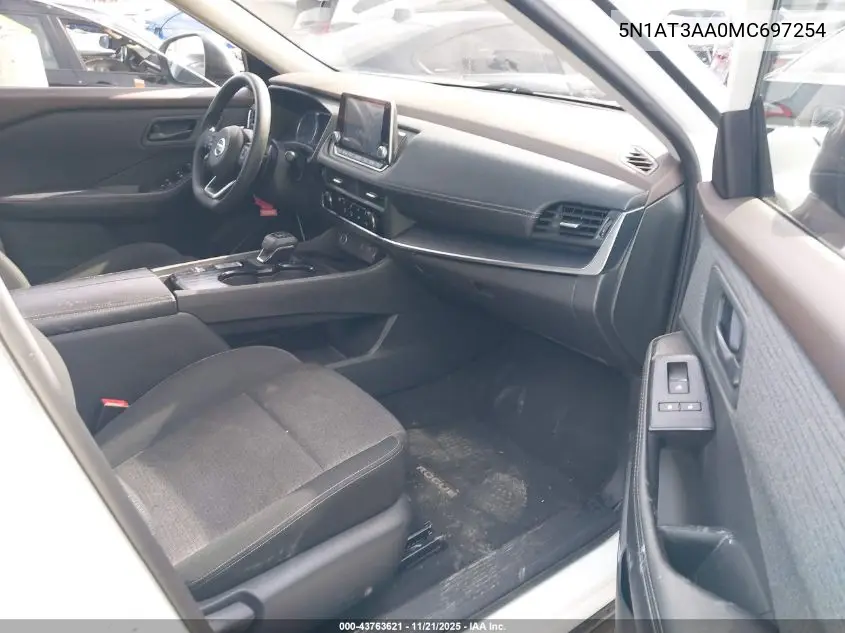 5N1AT3AA0MC697254 2021 Nissan Rogue S Fwd