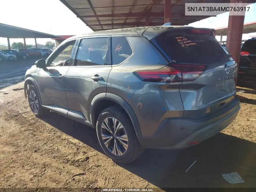 5N1AT3BA4MC763917 2021 Nissan Rogue Sv Fwd