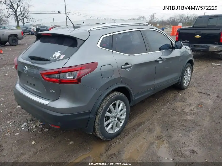 JN1BJ1BV4MW572229 2021 Nissan Rogue Sport Sv Fwd Xtronic Cvt