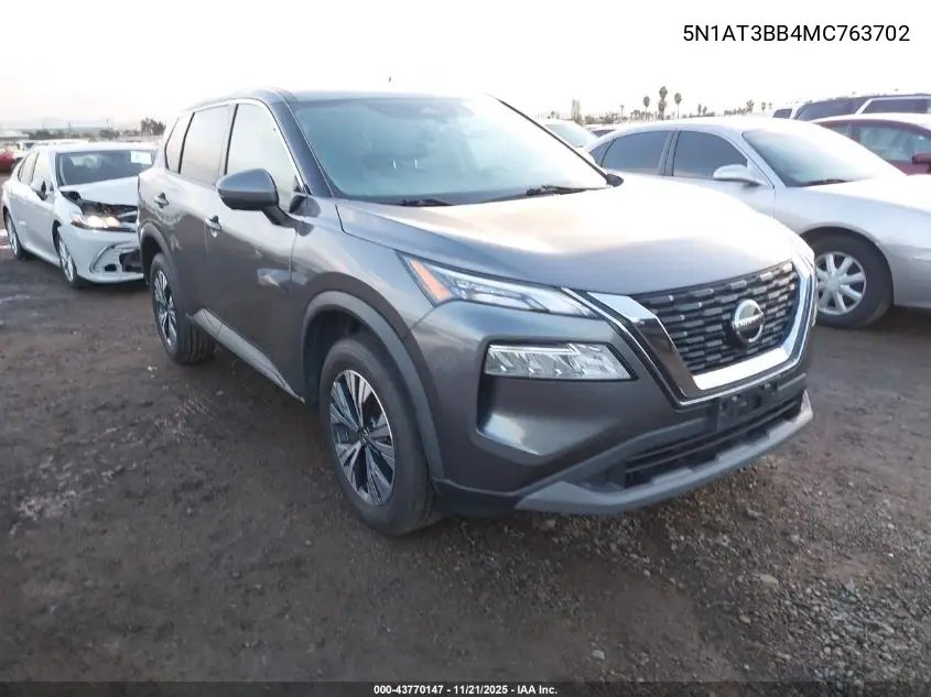 5N1AT3BB4MC763702 2021 Nissan Rogue Sv Intelligent Awd