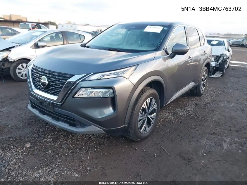 5N1AT3BB4MC763702 2021 Nissan Rogue Sv Intelligent Awd