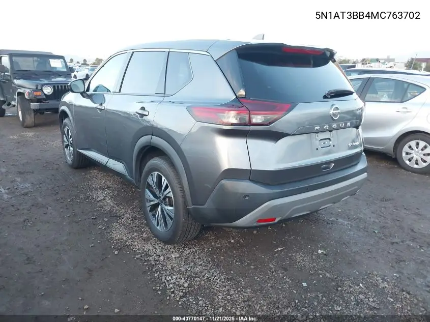 5N1AT3BB4MC763702 2021 Nissan Rogue Sv Intelligent Awd