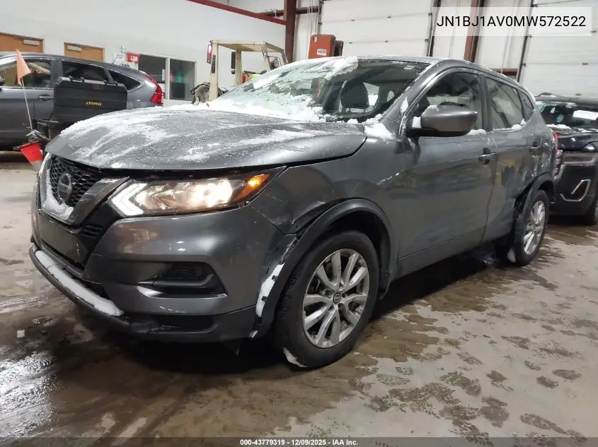 JN1BJ1AV0MW572522 2021 Nissan Rogue Sport S Fwd Xtronic Cvt