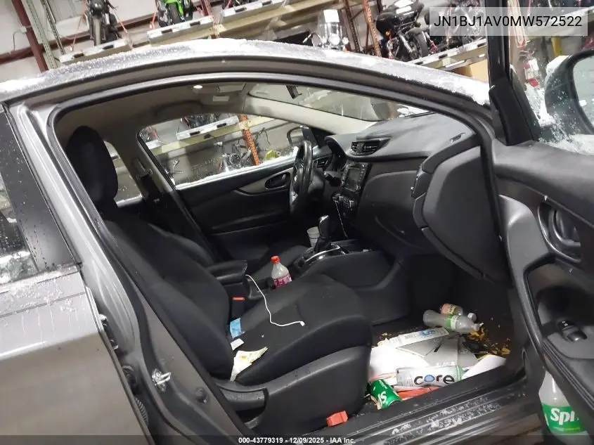 JN1BJ1AV0MW572522 2021 Nissan Rogue Sport S Fwd Xtronic Cvt