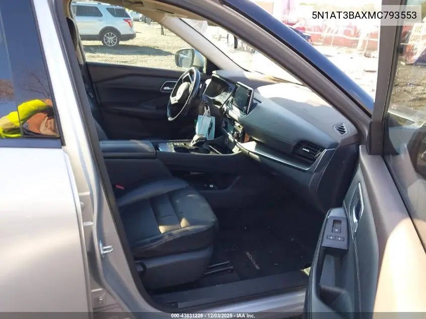 5N1AT3BAXMC793553 2021 Nissan Rogue Sv Fwd
