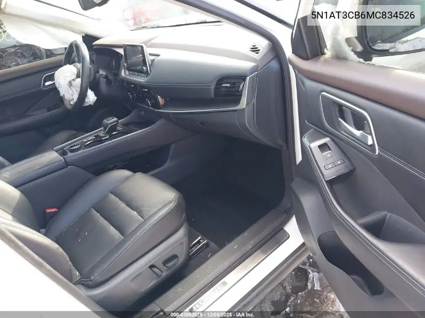 5N1AT3CB6MC834526 2021 Nissan Rogue Sl Intelligent Awd