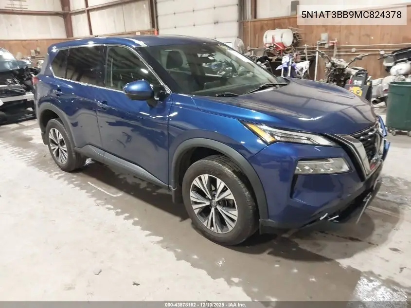 5N1AT3BB9MC824378 2021 Nissan Rogue Sv Intelligent Awd