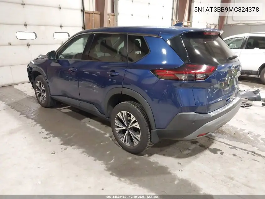 5N1AT3BB9MC824378 2021 Nissan Rogue Sv Intelligent Awd