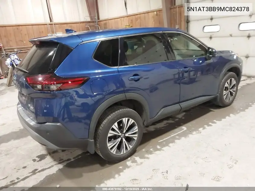 5N1AT3BB9MC824378 2021 Nissan Rogue Sv Intelligent Awd