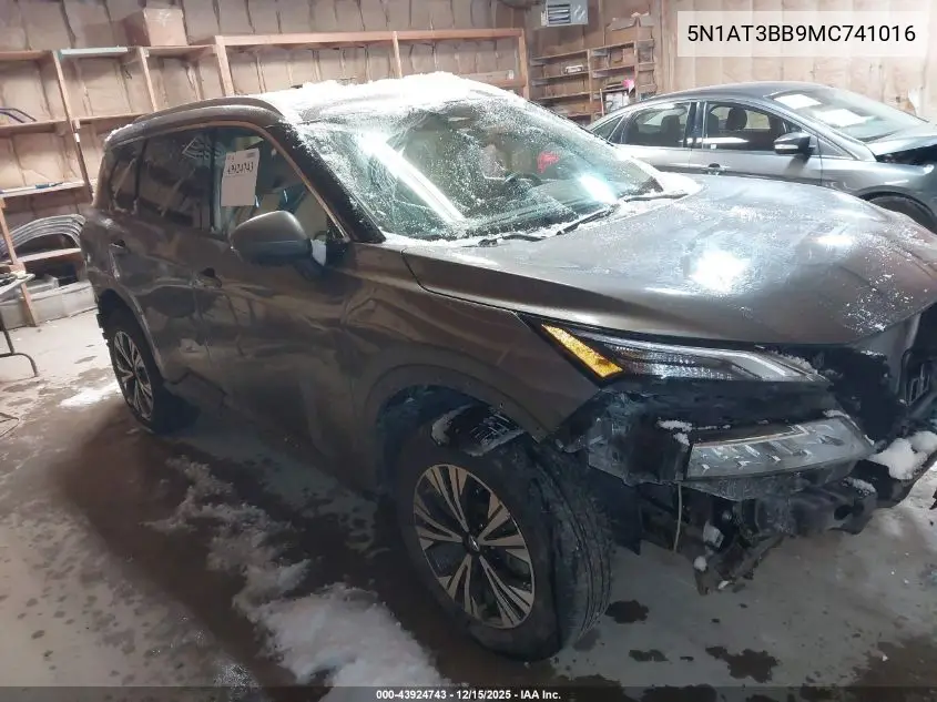 5N1AT3BB9MC741016 2021 Nissan Rogue Sv Intelligent Awd