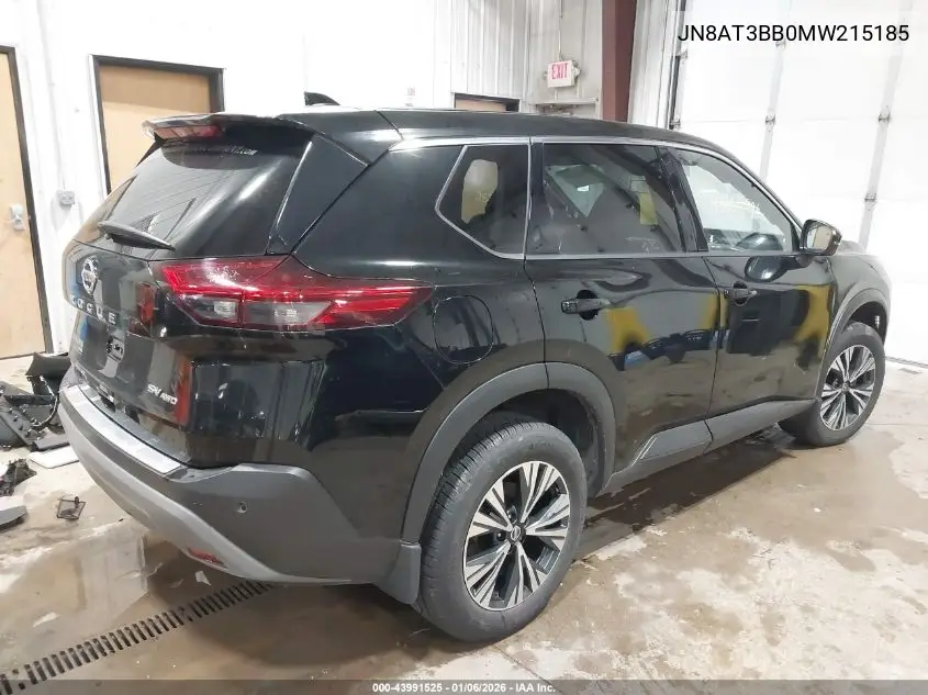 JN8AT3BB0MW215185 2021 Nissan Rogue Sv Intelligent Awd