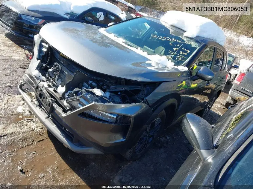 5N1AT3BB1MC806053 2021 Nissan Rogue Sv Intelligent Awd