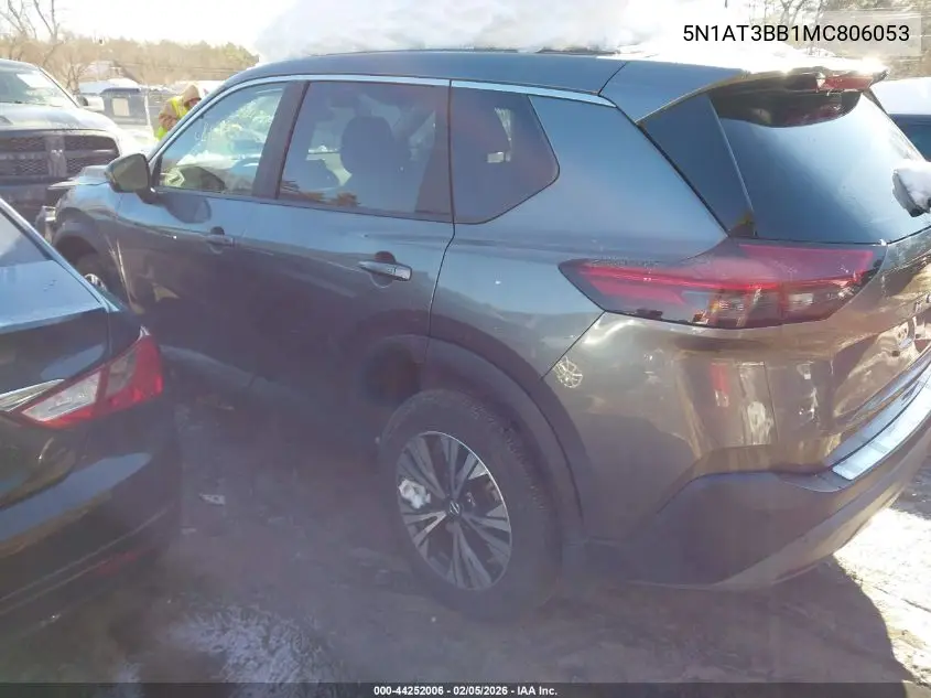 5N1AT3BB1MC806053 2021 Nissan Rogue Sv Intelligent Awd