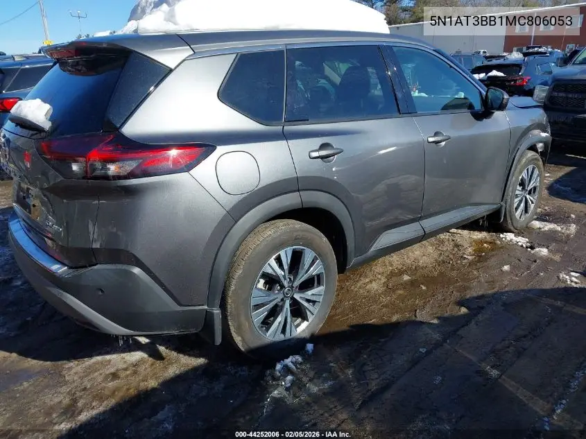 5N1AT3BB1MC806053 2021 Nissan Rogue Sv Intelligent Awd