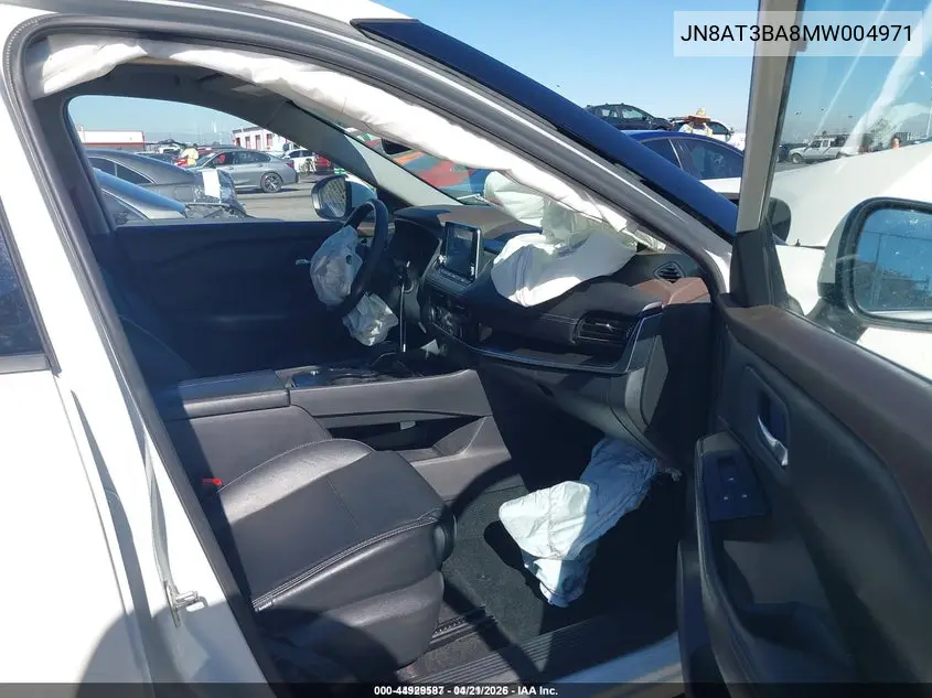 JN8AT3BA8MW004971 2021 Nissan Rogue Sv Fwd