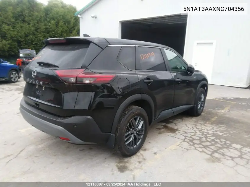 5N1AT3AAXNC704356 2022 Nissan Rogue