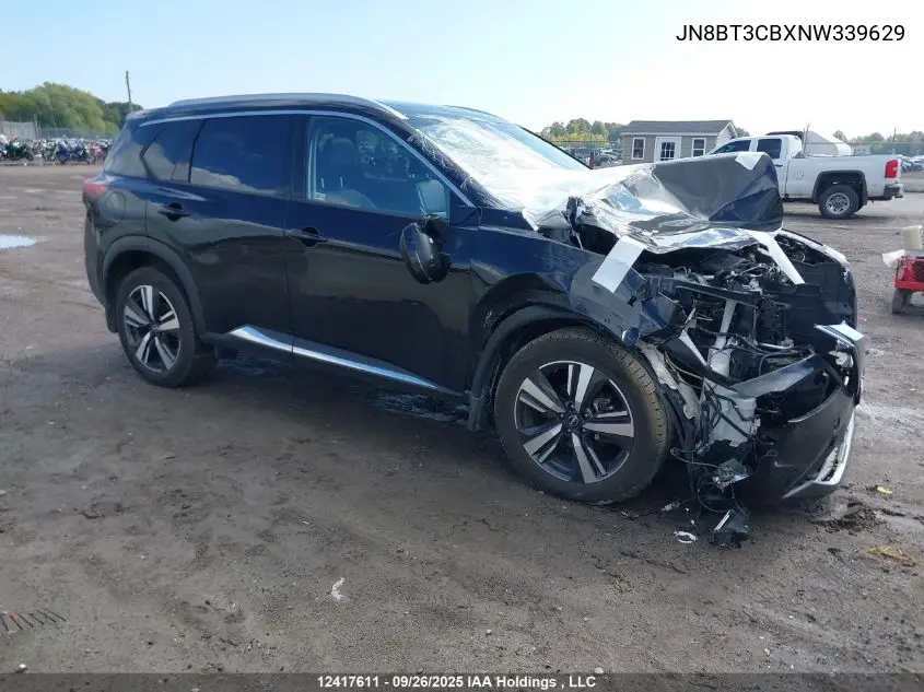 JN8BT3CBXNW339629 2022 Nissan Rogue Sl
