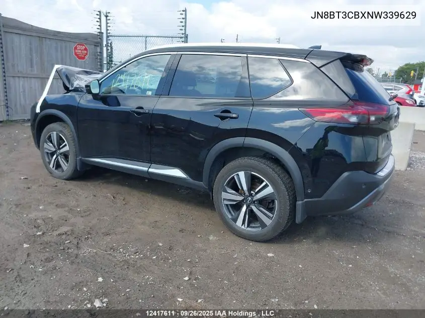 JN8BT3CBXNW339629 2022 Nissan Rogue Sl