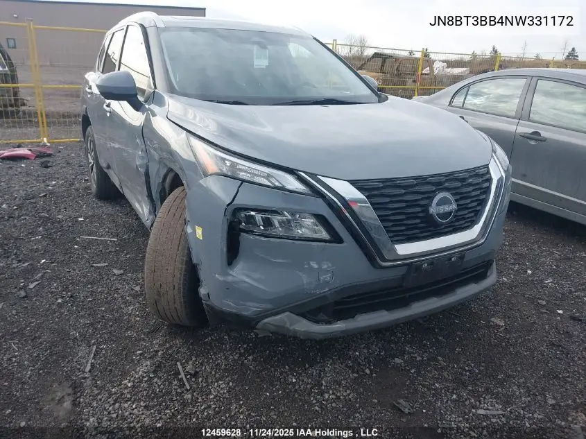 JN8BT3BB4NW331172 2022 Nissan Rogue