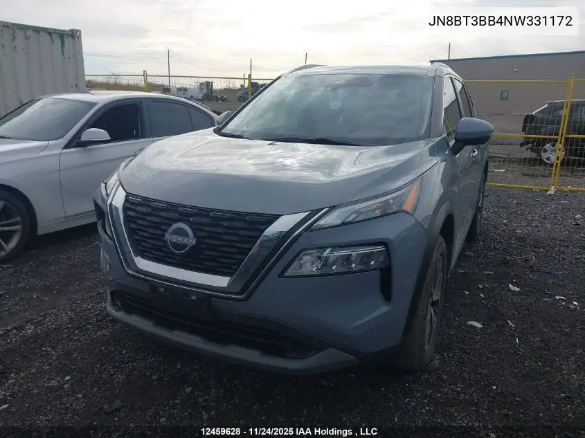 JN8BT3BB4NW331172 2022 Nissan Rogue