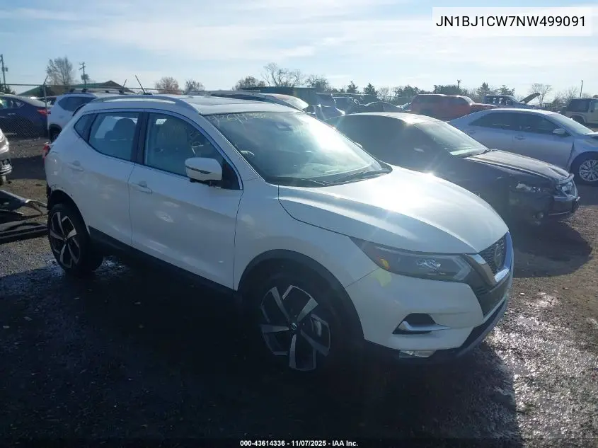 JN1BJ1CW7NW499091 2022 Nissan Rogue Sport Sl Awd Xtronic Cvt