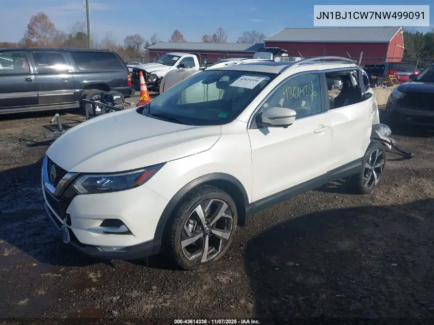 JN1BJ1CW7NW499091 2022 Nissan Rogue Sport Sl Awd Xtronic Cvt
