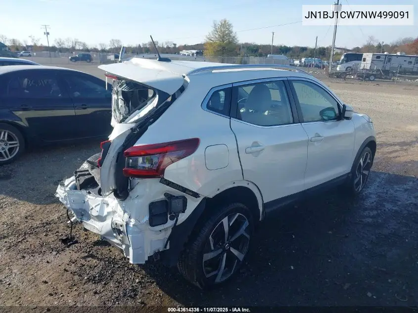 JN1BJ1CW7NW499091 2022 Nissan Rogue Sport Sl Awd Xtronic Cvt