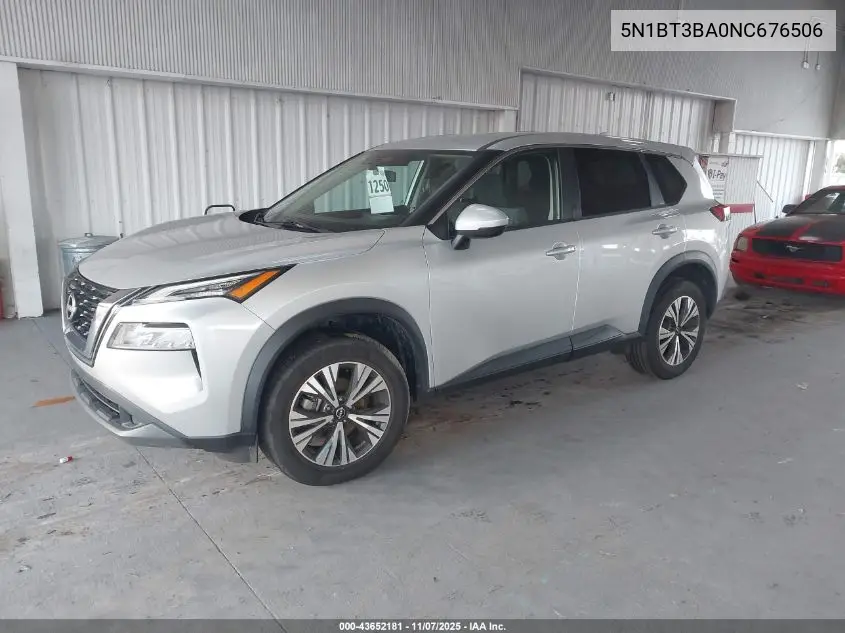 5N1BT3BA0NC676506 2022 Nissan Rogue Sv Fwd