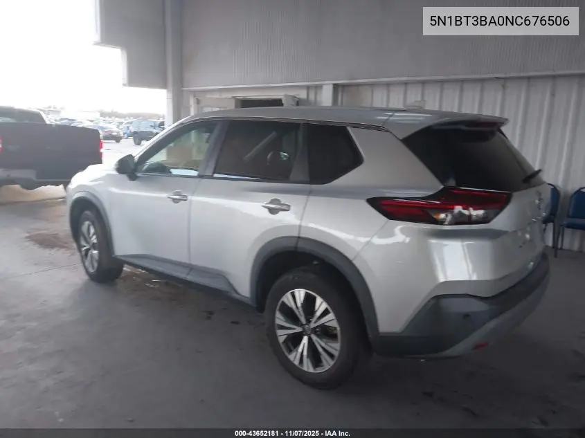 5N1BT3BA0NC676506 2022 Nissan Rogue Sv Fwd