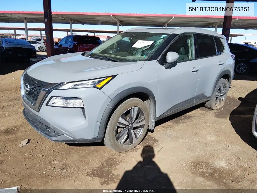 5N1BT3CB4NC675351 2022 Nissan Rogue Sl Intelligent Awd