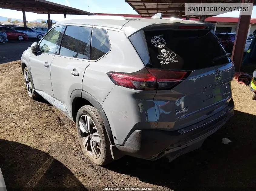 5N1BT3CB4NC675351 2022 Nissan Rogue Sl Intelligent Awd