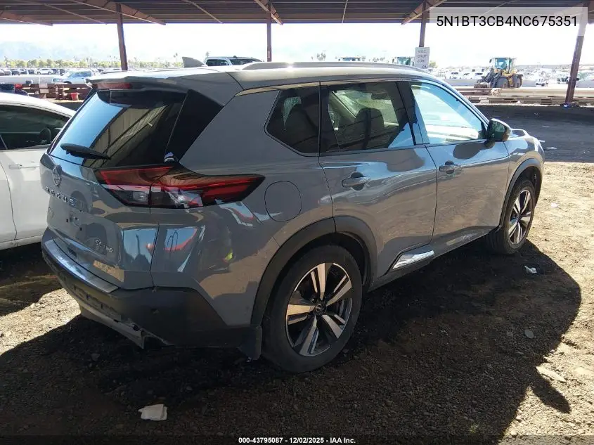 5N1BT3CB4NC675351 2022 Nissan Rogue Sl Intelligent Awd