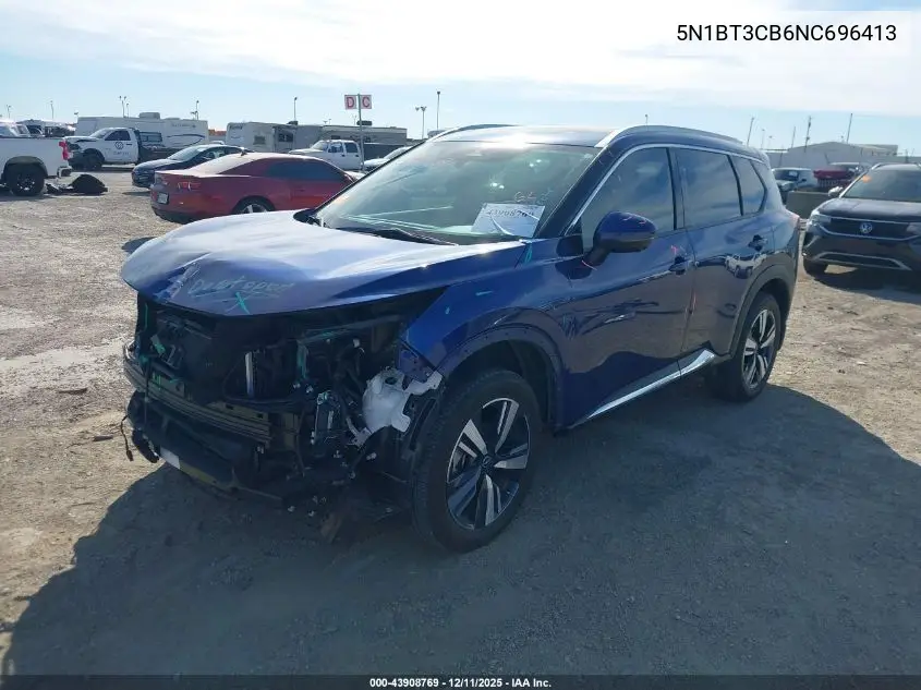 5N1BT3CB6NC696413 2022 Nissan Rogue Sl Intelligent Awd