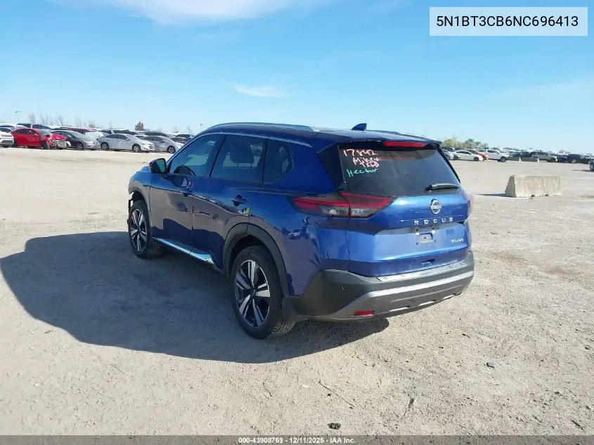 5N1BT3CB6NC696413 2022 Nissan Rogue Sl Intelligent Awd
