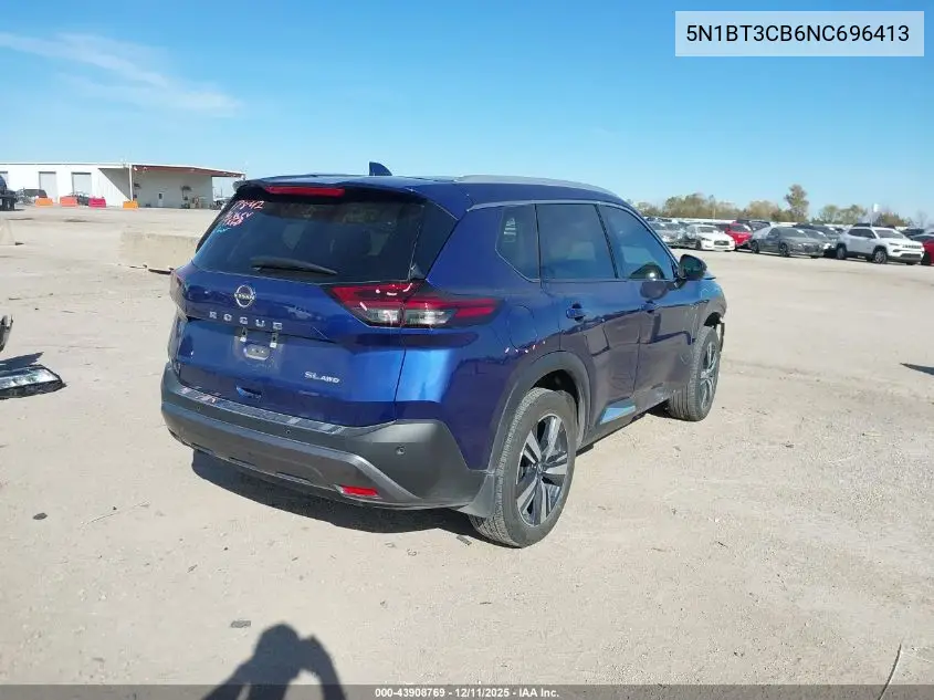 5N1BT3CB6NC696413 2022 Nissan Rogue Sl Intelligent Awd