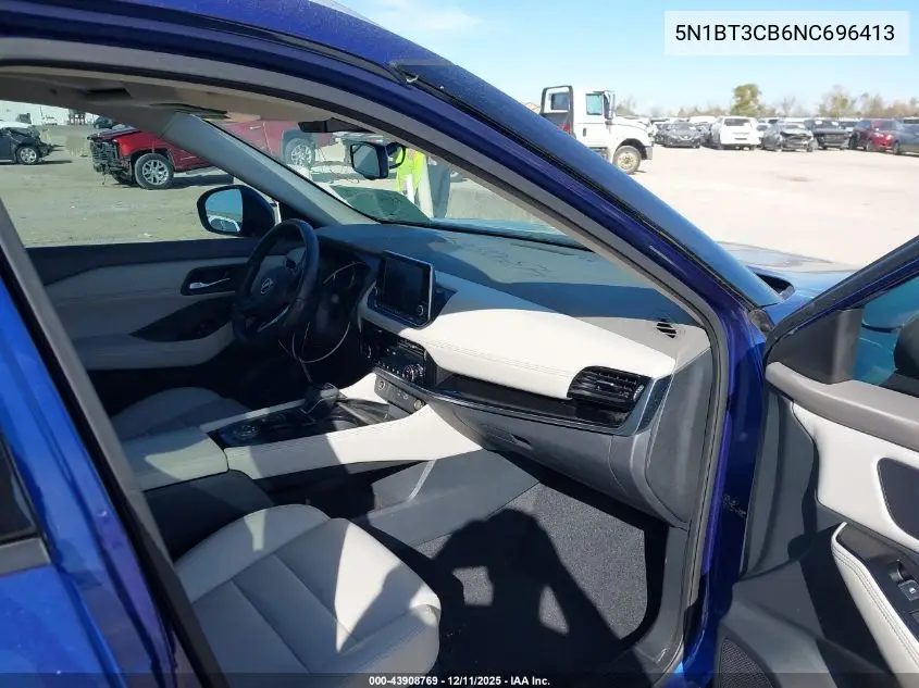 5N1BT3CB6NC696413 2022 Nissan Rogue Sl Intelligent Awd