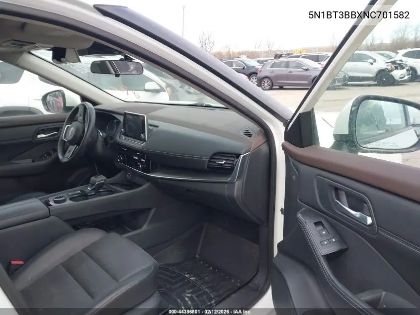 5N1BT3BBXNC701582 2022 Nissan Rogue Sv Intelligent Awd