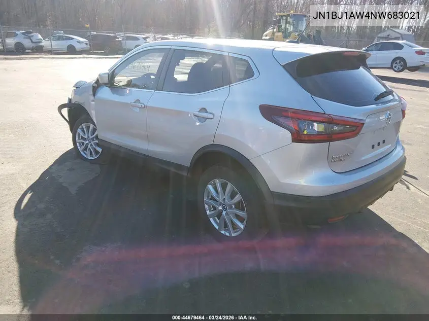 JN1BJ1AW4NW683021 2022 Nissan Rogue Sport S Awd Xtronic Cvt